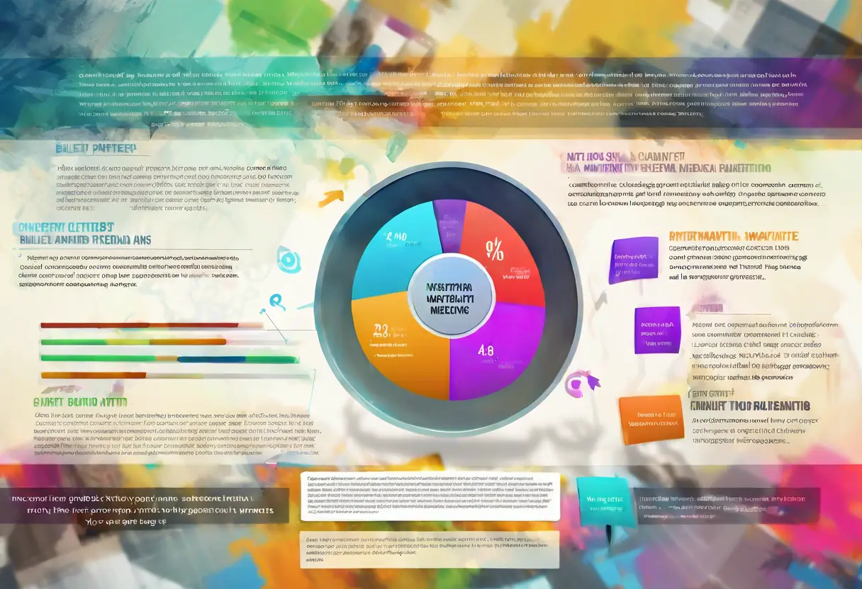 A presentation slide showcasing media analysis insights with graphs and bullet points.